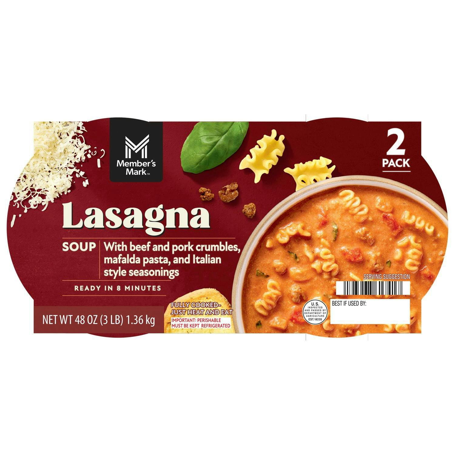 Member's Mark Lasagna Soup 2-Pack