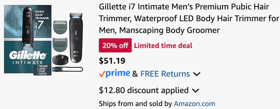amazon-gillete-i7-trimmer-cart