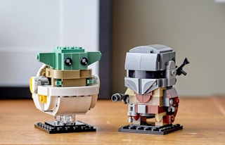 A set of LEGO Star Wars toys.
