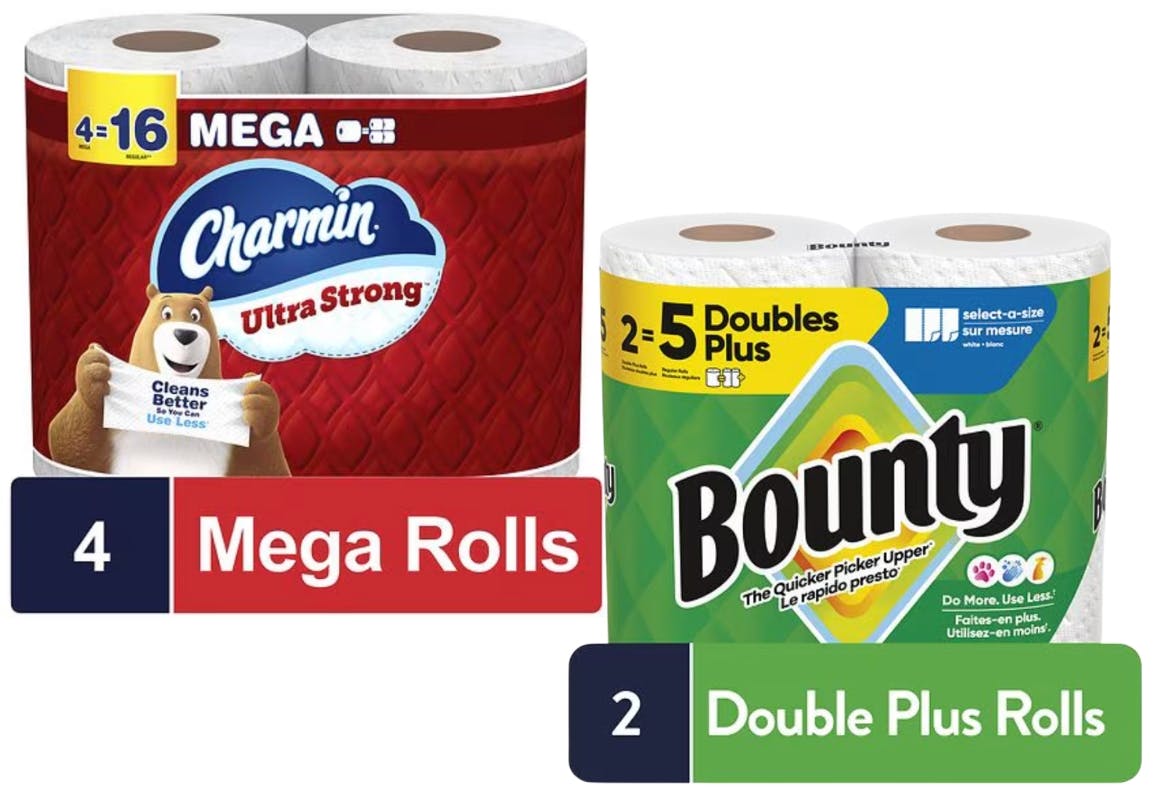 2 Charmin + 2 Bounty Items