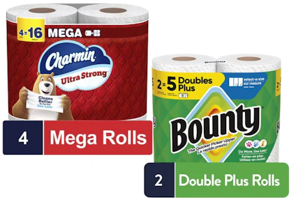 2 Charmin + 2 Bounty Items