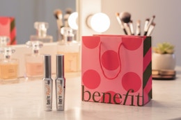 2 benefit cosmetic mascaras and a gift bag 
