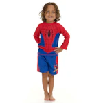 Kids' Rashguard and Swim Trunk Set