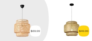 ikea light vs aldi dupe graphic