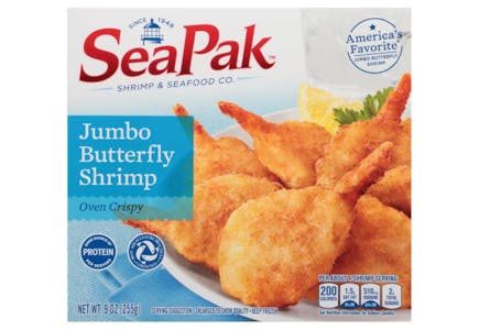 2 SeaPak Jumbo Butterfly Shrimp Boxes