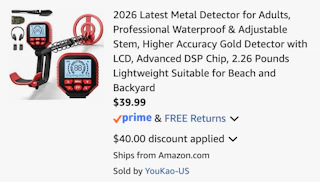 Amazon Metal Detector 2026