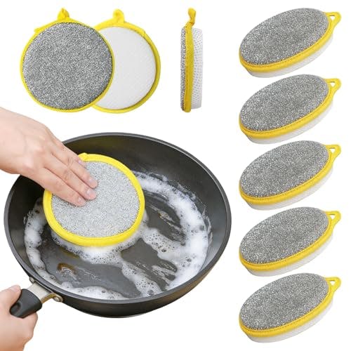 Dishwashing Sponge Rags 5-Pack