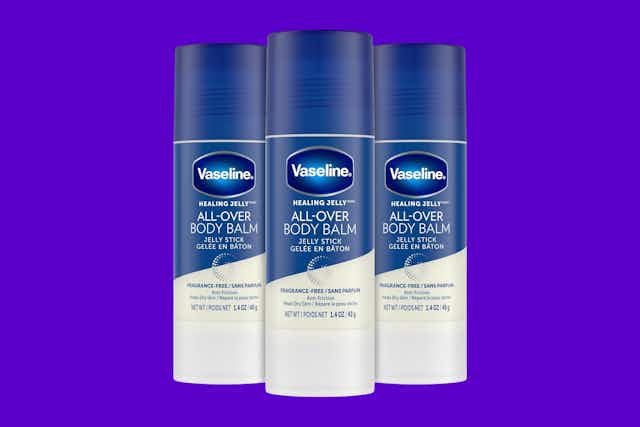 Vaseline Body Balm Stick 3-Pack, as Low as $12.45 on Amazon card image