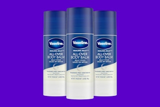 vaseline sticks on purple background image