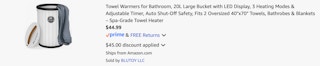 Amazon Towel Warmer Bucket 2025