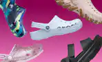 crocs on a gradient