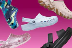 crocs on a gradient
