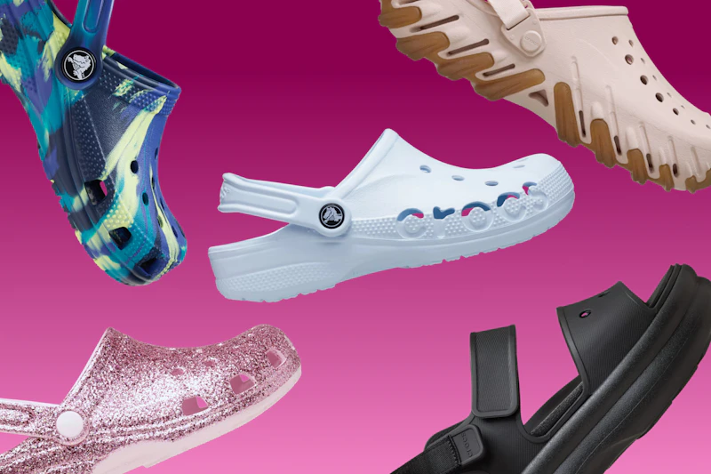 crocs on a gradient