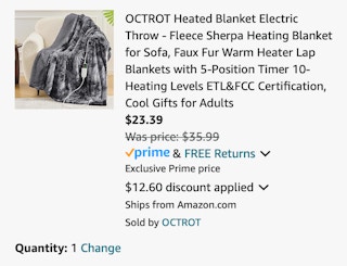 Amazon Heated Electric Blanket 2024 2