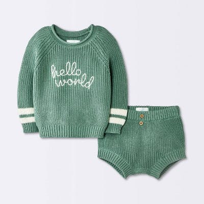 Cloud Island Baby Sweater Set