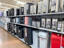 Trash can area at walmart