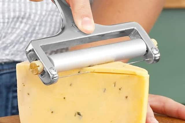 Stainless Steel Wire Cheese Slicer, $9.99 on Amazon (Reg. $22) card image