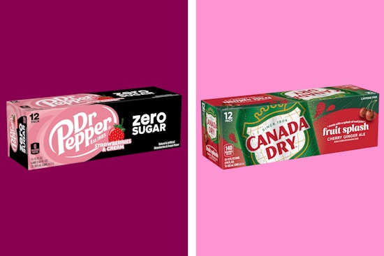 soda 12 packs on a grid