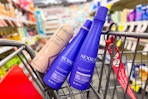 nexxus hair care products in a cart