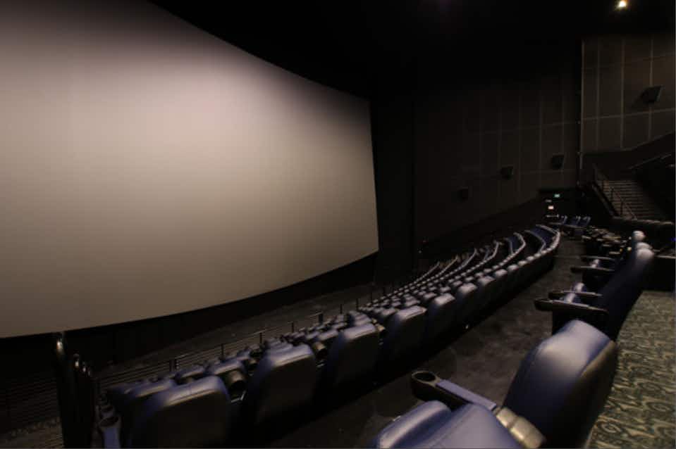 Megaplex movie theater IMAX room