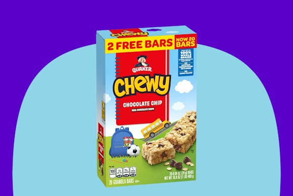 Quaker 20-Count Chewy Granola Bars, Only $2.46 at Target (Selling Out)