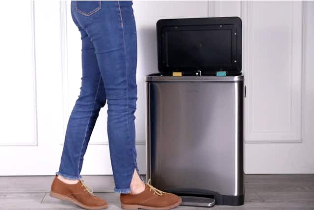 Today Only: Stainless Steel 8-Gallon Trash Can, Just $89 at Target card image