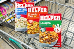 hamburger helper in shopping cart