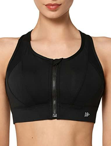 Women's Zip Front Sports Bra