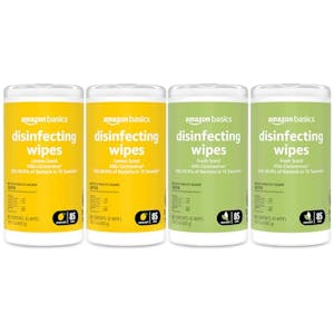 Amazon Basics Disinfecting Wipes 4-Pack