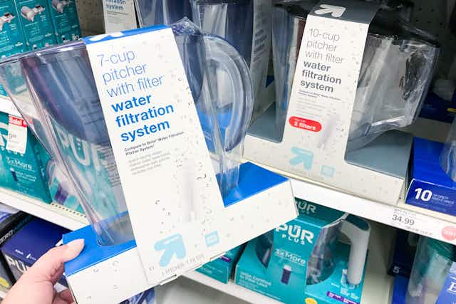 Up & Up 7-Cup Water Filtration Pitcher, Just $8.07 at Target (Reg. $17.99) card image