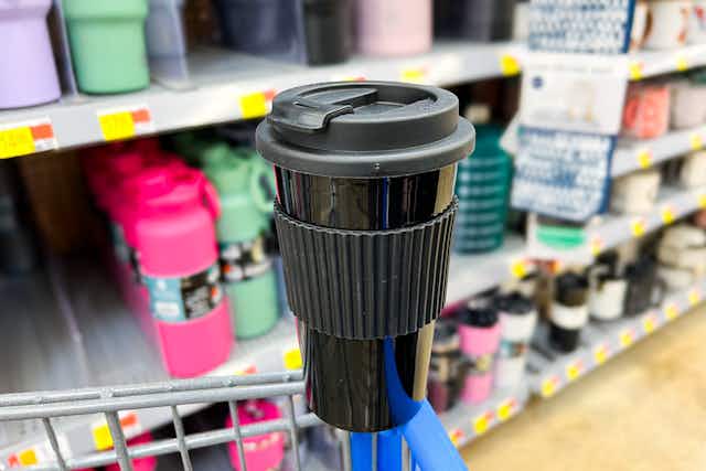 Mainstays Reusable Coffee Tumbler, Only $1 at Walmart card image