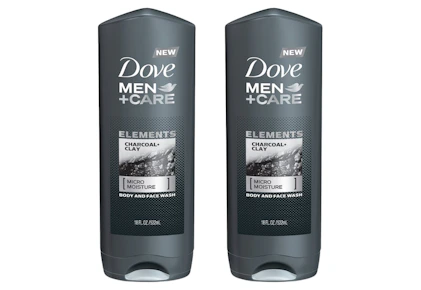 2 Dove Men+Care Body Washes