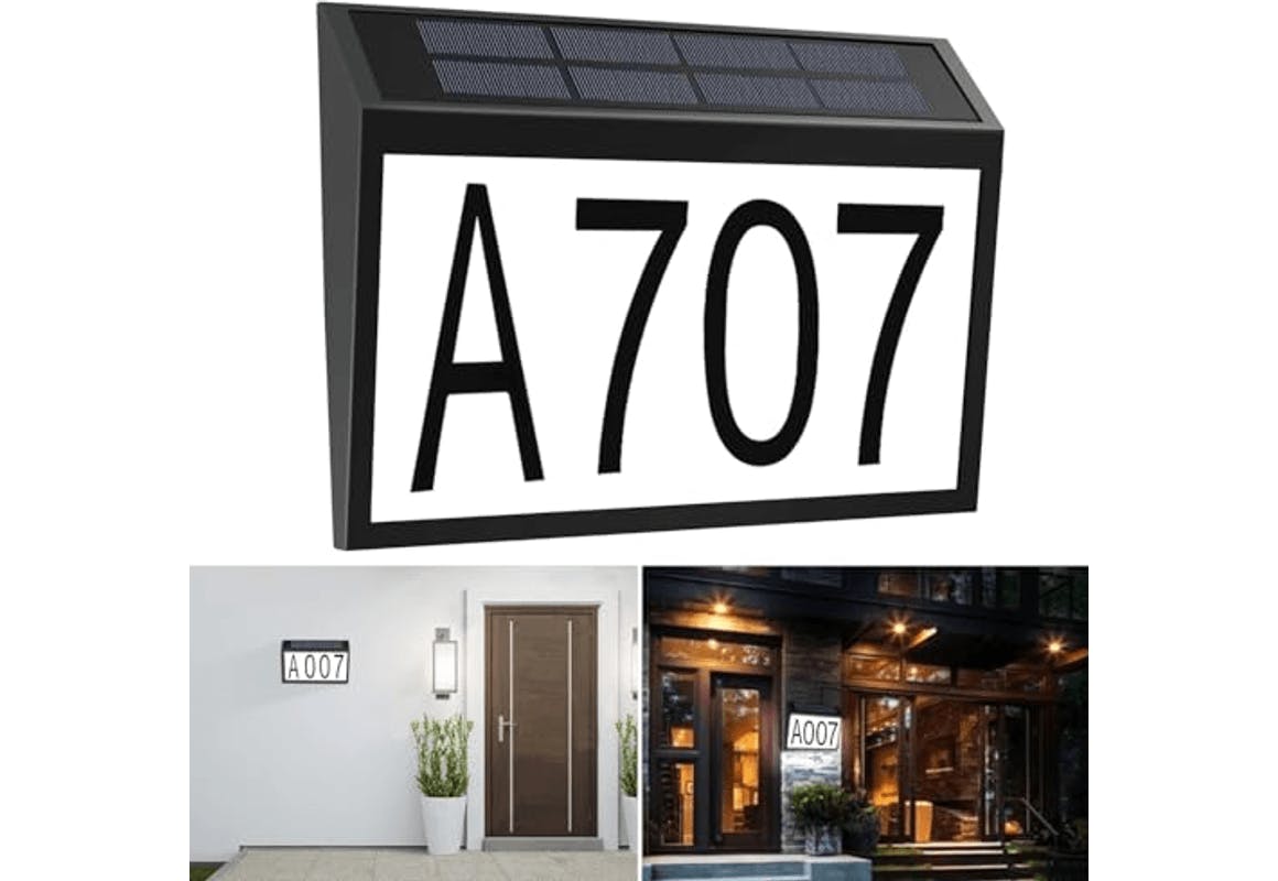 Solar House Number Light