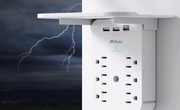 Wall Outlet Extender With Shelf, Just $9.98 on Amazon