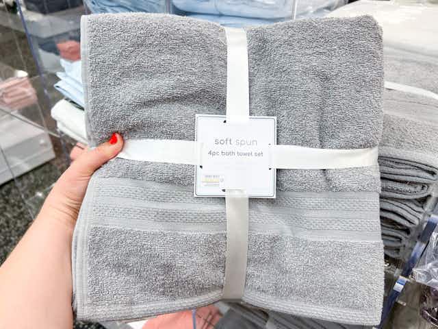 Get 4 Bath Towels for $16 at Macy's card image