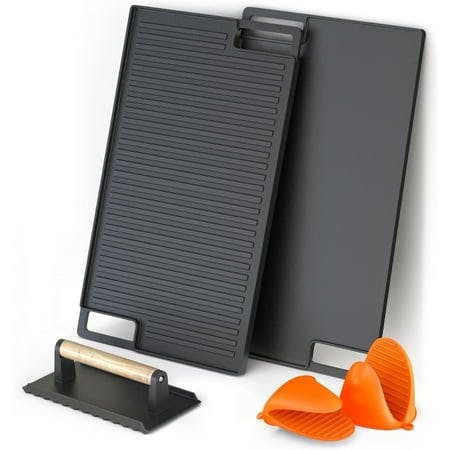Reversible Cast Iron Grill Set