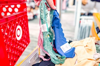 hand holding auden women's panties at target