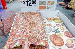 Fall-Themed Kitchen Foam Mats, Only $12.88 at Home Depot card image