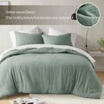 Waffle Knit Comforter Set
