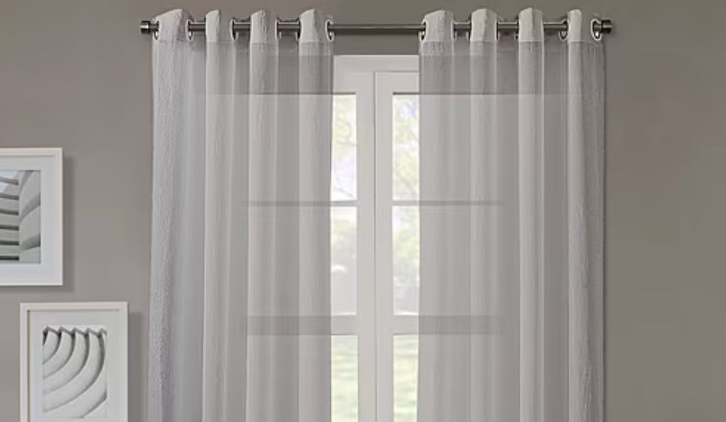 Crushed Voile Sheer Curtain Panel