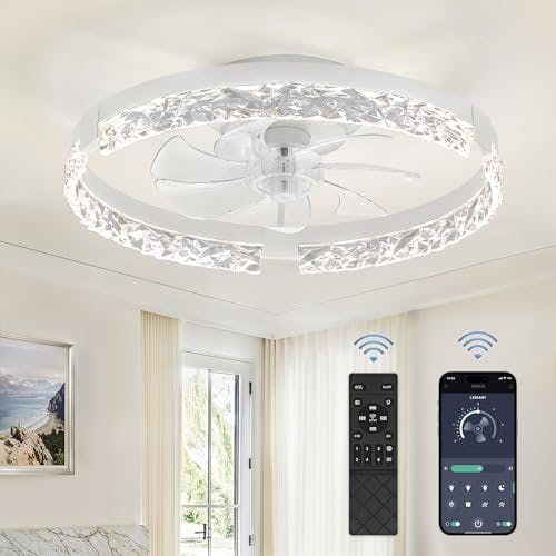 Low Profile Ceiling Fan with Light
