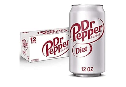 3 Diet Dr Pepper Soda 12-Packs