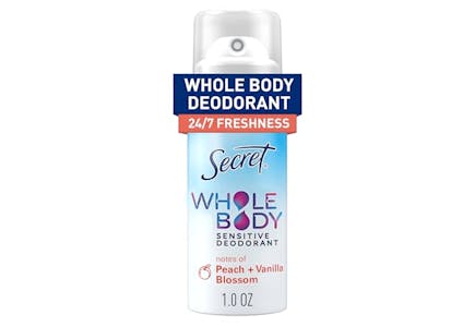 2 Secret Deodorant Sprays