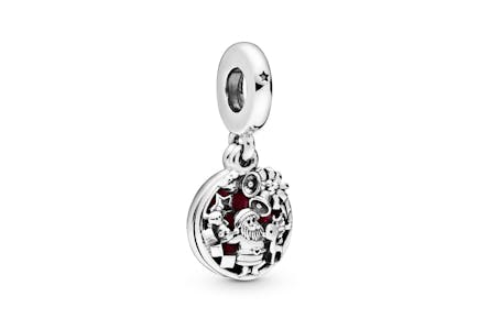 Silver Santa Charm