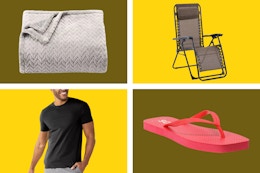 Kohl’s Summer Sale: $12 Throw, $38 Antigravity Chair, $2 Flip-Flops, More card image