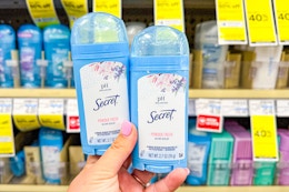 Secret Deodorant, Only $1.74 Each at CVS card image