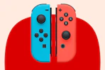 red and blue wireless controllers