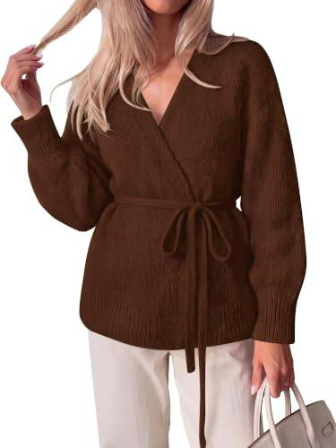 KIRUNDO Women's Wrap Sweater