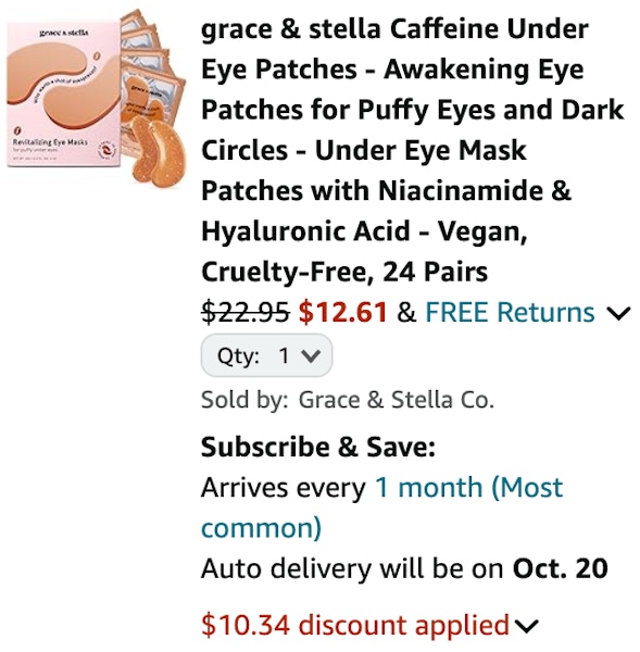 Grace & Stella Under Eye Masks