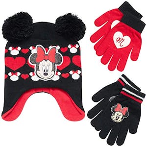 Disney Minnie Mouse Hat & Mitten Set